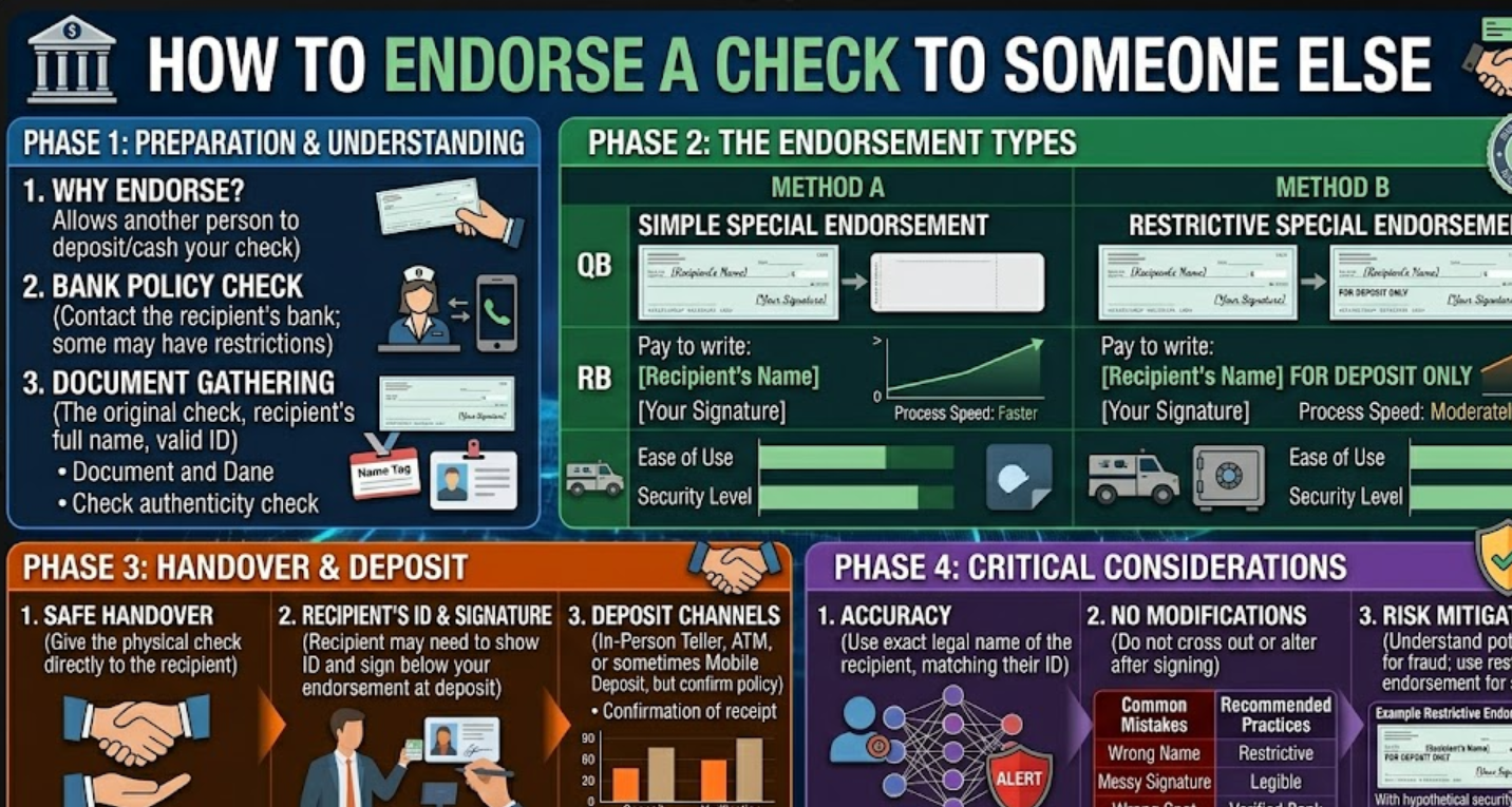 How to Endorse a Check to Someone Else